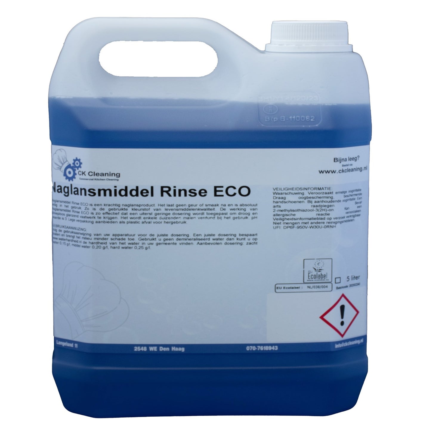 Naglansmiddel Rinse Ecologisch 5L