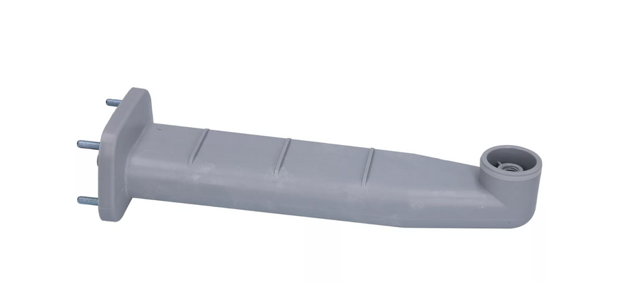 Kunststof waspijp 310 mm met Ø 72x120 mm en M6-schroefdraad voor bovenmontage – artikelnummer 69017.