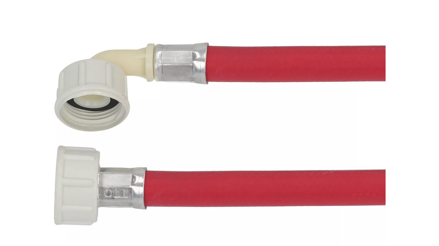 Watertoevoerslang 150 cm – 3/4" met haakse aansluiting - rood