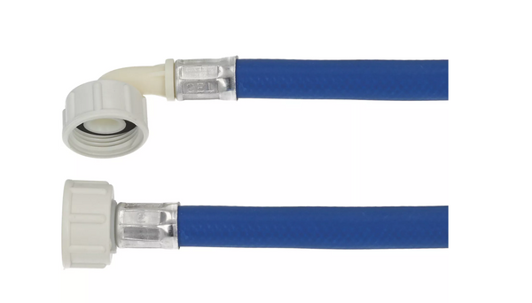 Watertoevoerslang 150 cm – 3/4" met haakse aansluiting - blauw